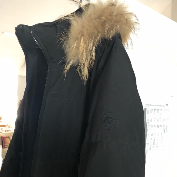 Anne Klein hooded long puffer coat - Picture 2 of 5